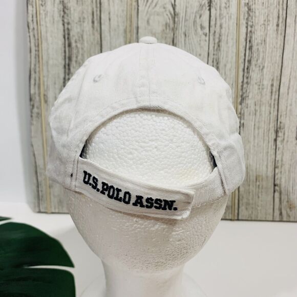 U.S. Polo Assn. White One Size Adjustable Hat Children’s Kids - Picture 4 of 9